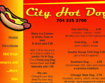 City Hot Dogs Website Design